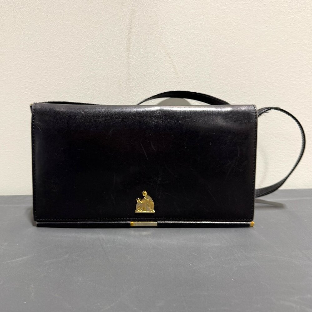 Lanvin Black Leather Shoulder Bag